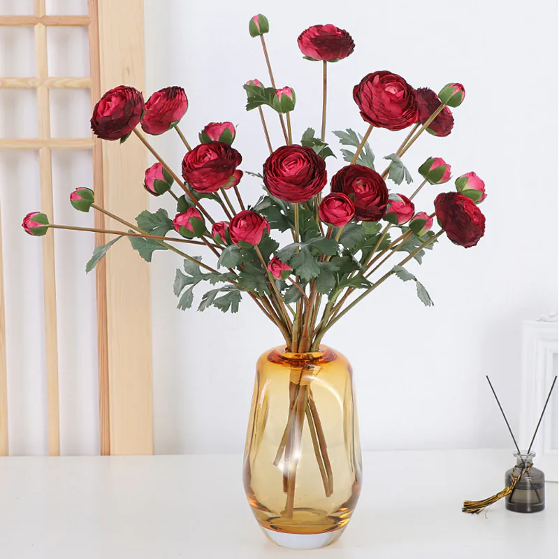 9-Head Multi-Layer Land Lotus Home Decor Silk Flower
