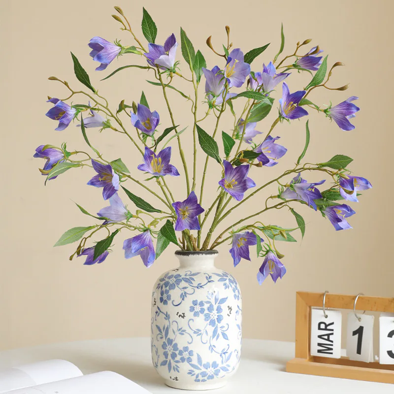 Artificial Campanula Bellflower Home Hotel Floral Arrangement