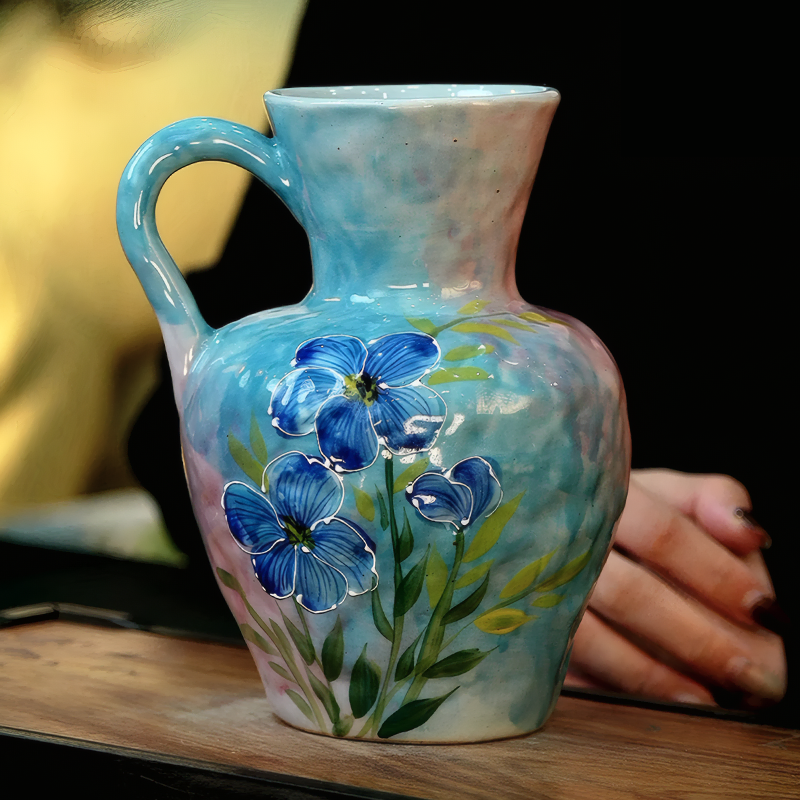 Artistic-Handmade-Single-Handle-Iris-Ceramic-Aqua-Culture-Flower-Vase03.webp