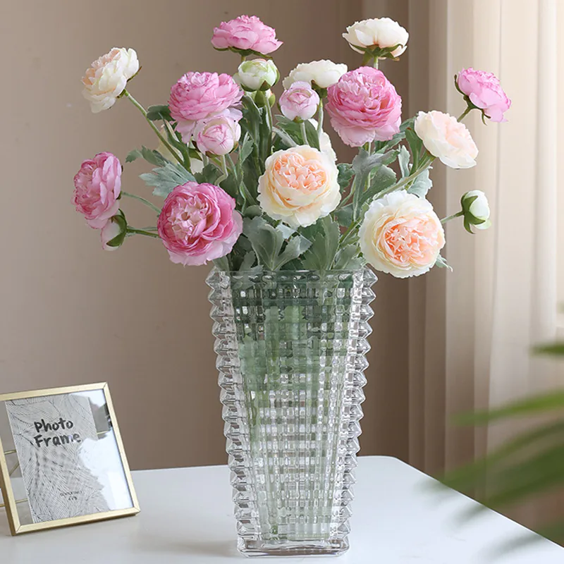 Elegant Faux Land Lotus Peony Fake Flowers Bouquet
