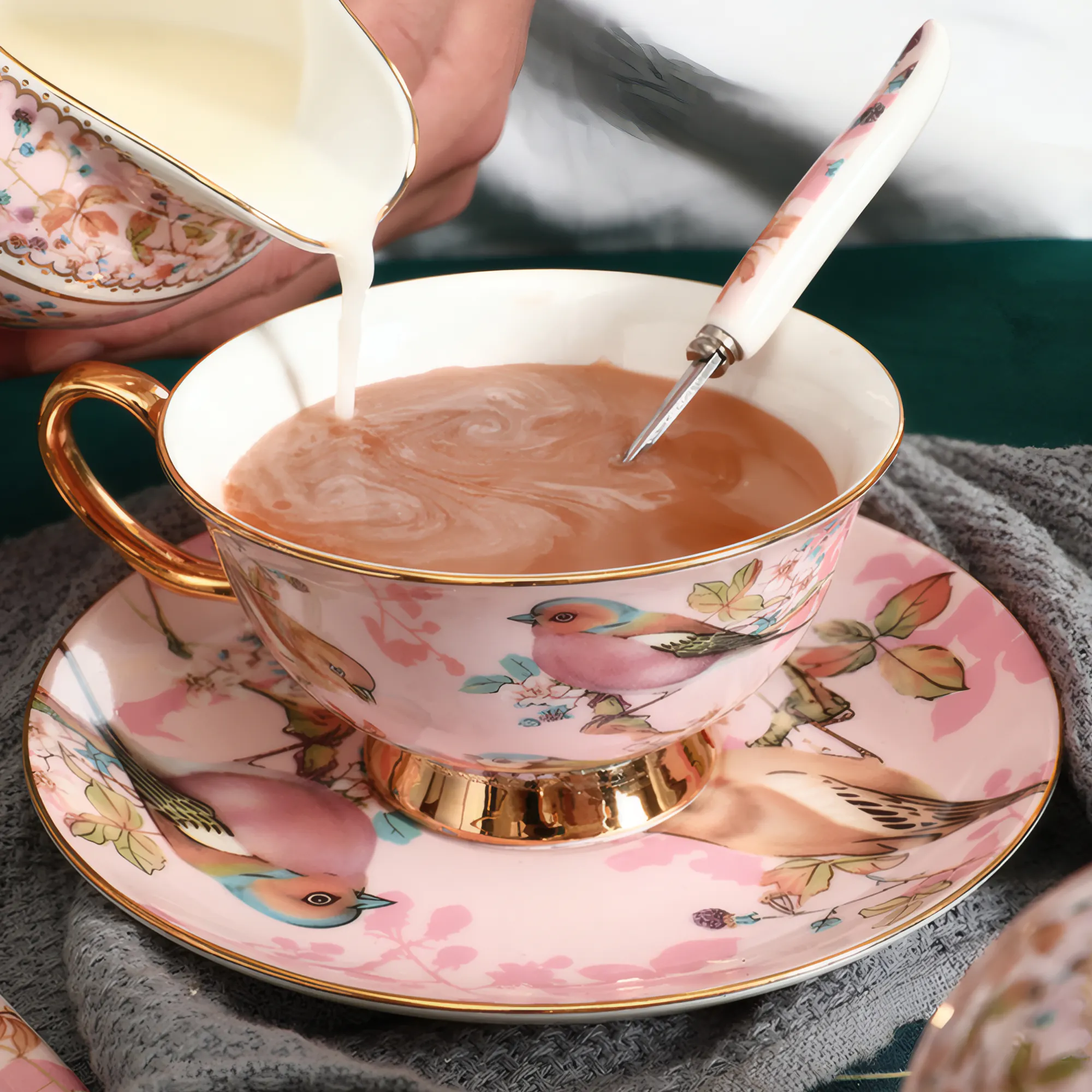 Pink-Bone-China-Afternoon-Tea-Coffee-Cup-Saucer-Set-Wedding-Gift04.webp
