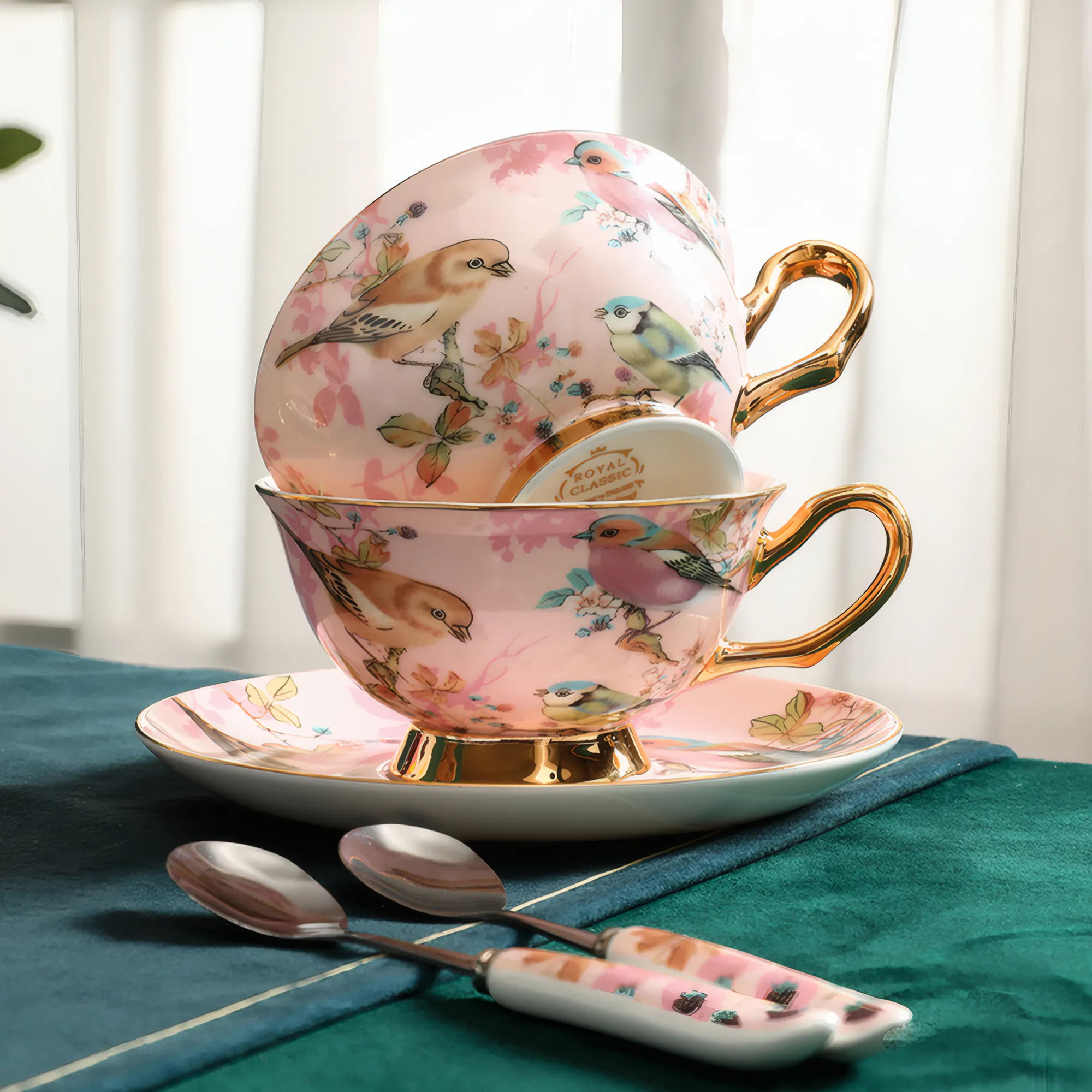 Pink-Bone-China-Afternoon-Tea-Coffee-Cup-Saucer-Set-Wedding-Gift05.webp