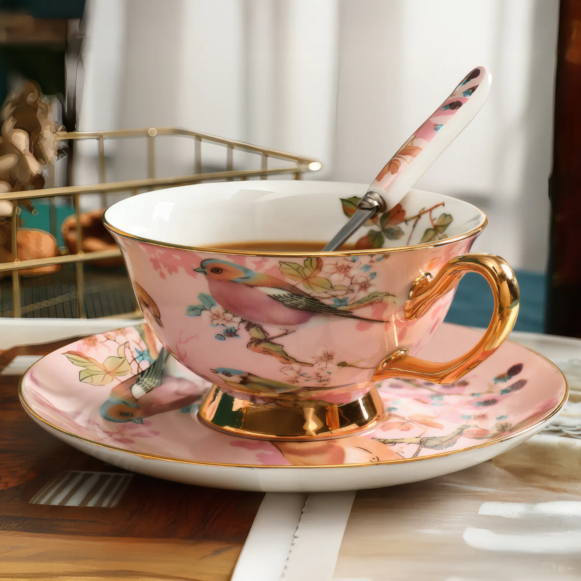Pink-Bone-China-Afternoon-Tea-Coffee-Cup-Saucer-Set-Wedding-Gift07.webp