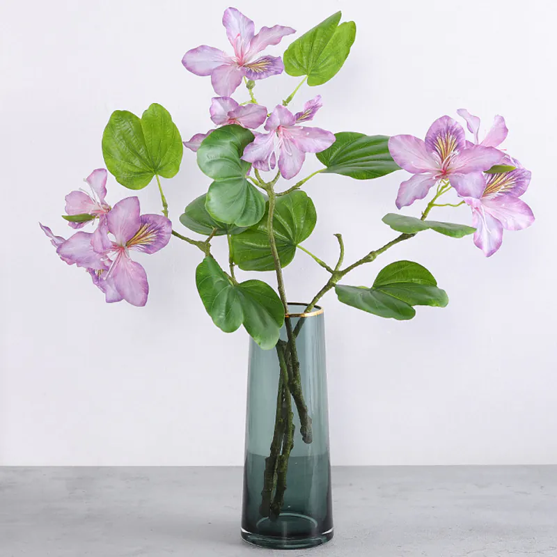 Realistic Bauhinia Flowers Faux Orchid Tree Home Wedding Decor