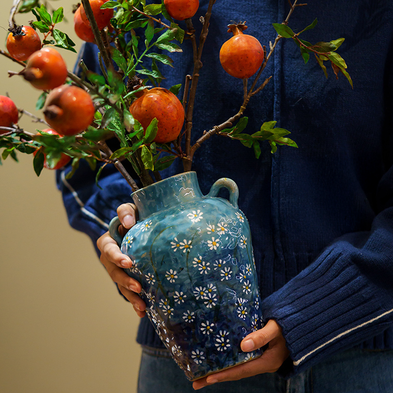 Retro-Art-Handmade-Underglaze-Daisy-Small-Ceramic-Vase-Hydroponics-Pot08.webp