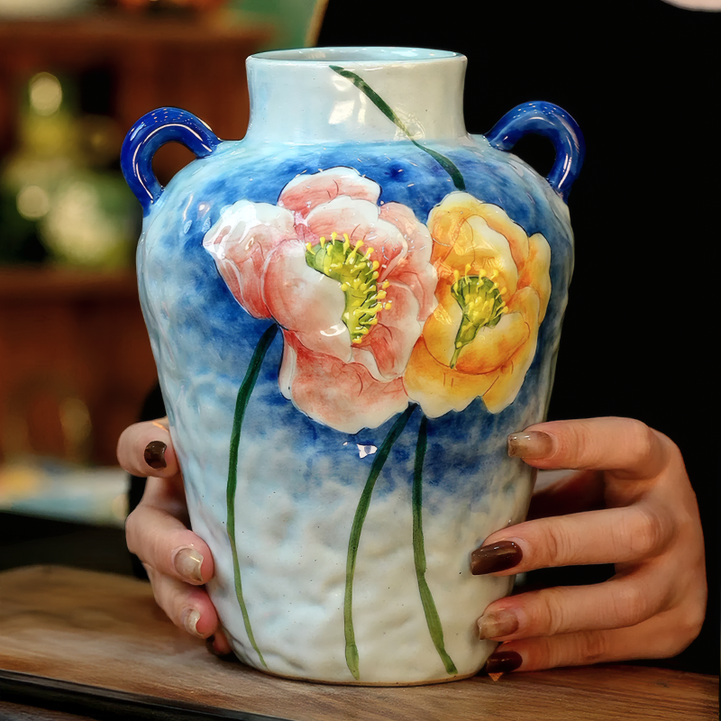 Retro-Underglaze-Hand-Painted-Poppy-Flower-Hydroponic-Ceramic-Vase03.webp