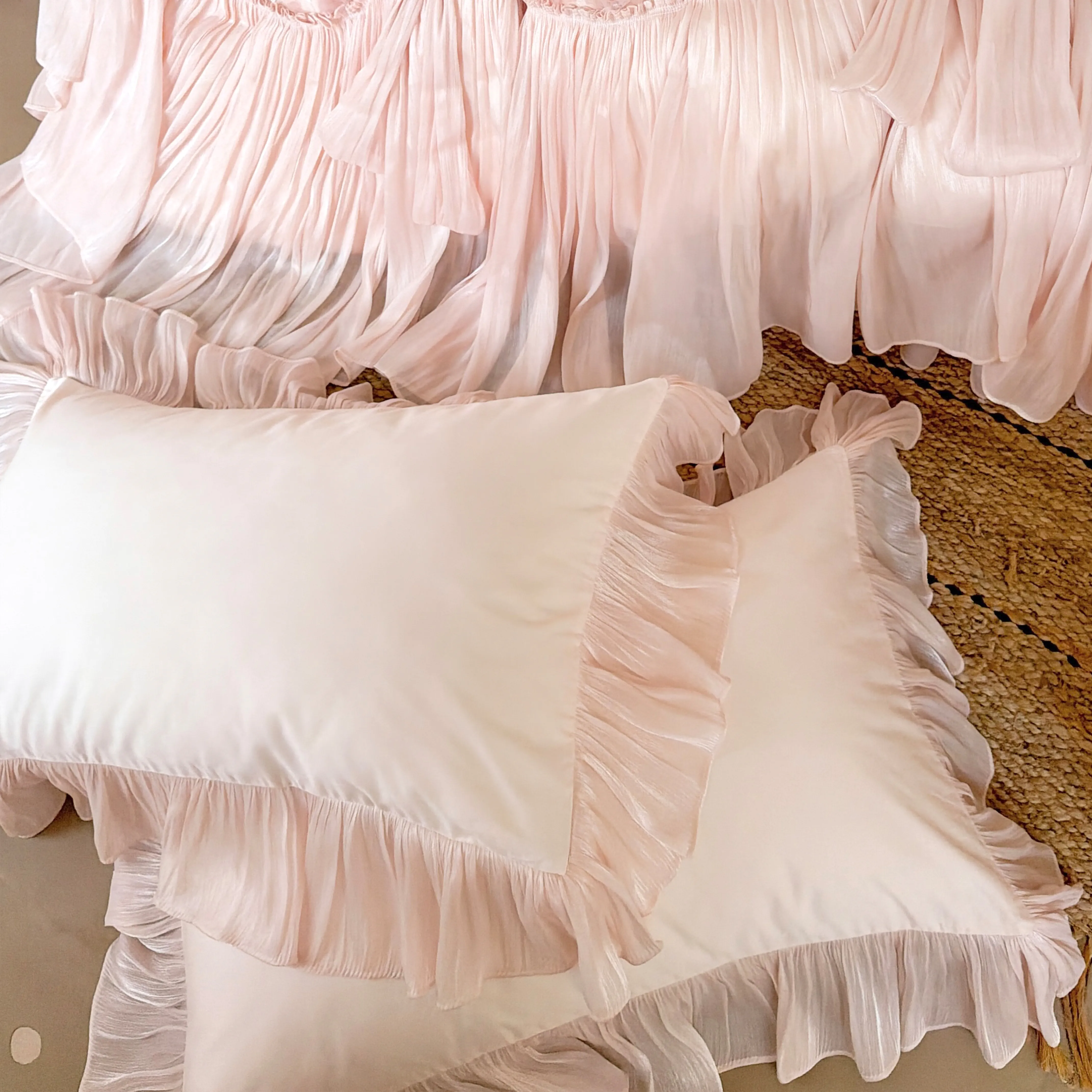 Romantic Princess Style 3D Rose Floral 100S Long-Staple Cotton Bedding Set15 Romantic Princess Style 3D Rose Floral 100S Long Staple Cotton Bedding Set15