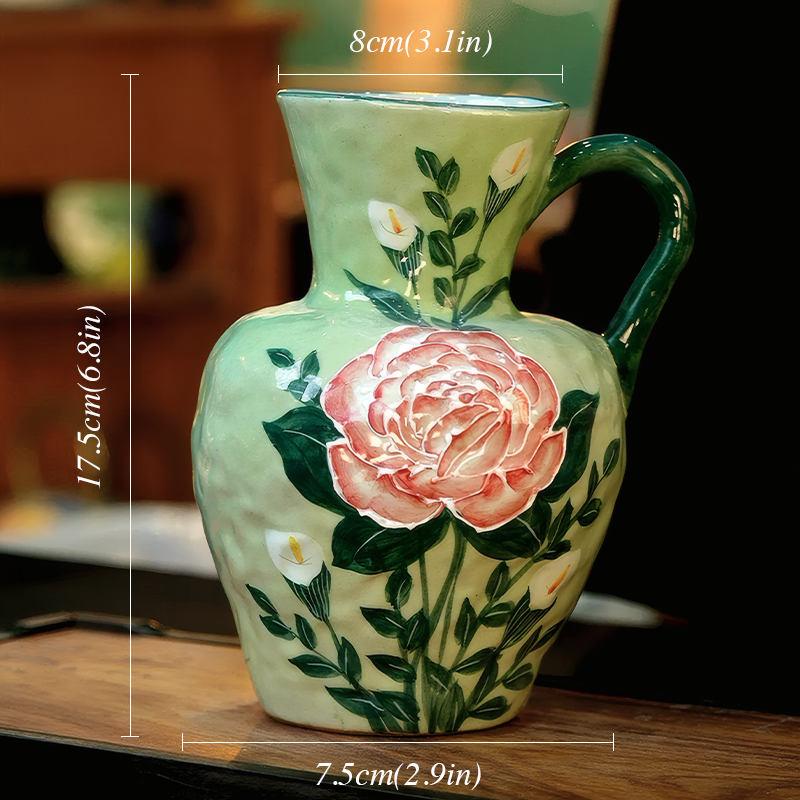 Rustic-Green-Underglaze-Rose-Floral-Dining-Table-Office-Ceramic-Vase06.webp