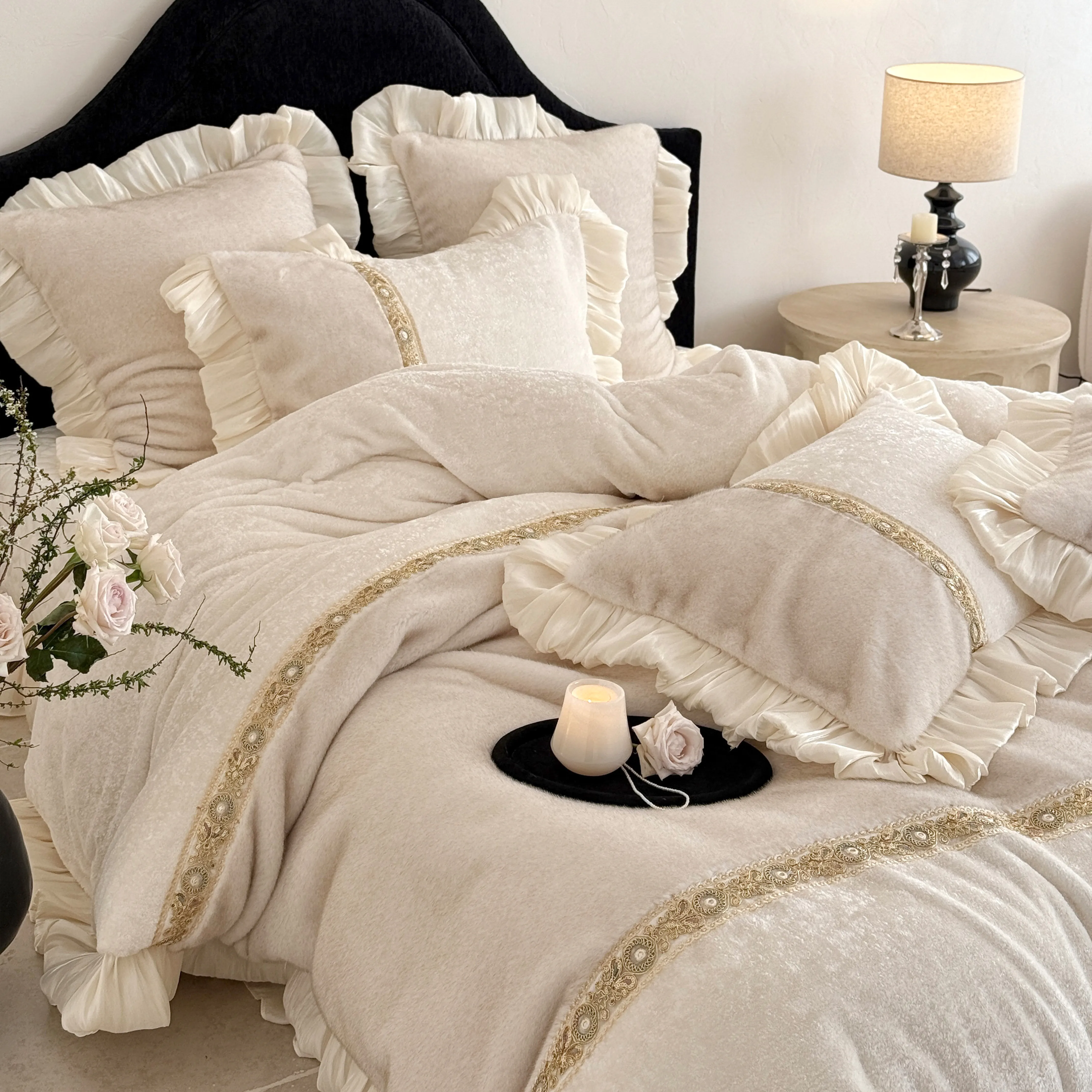 Soft Touch Princess Minky 260g Full-Matte Milk Velvet Plush Duvet Cover Set03 Soft Touch Princess Minky 260g Full Matte Milk Velvet Plush Duvet Cover Set03