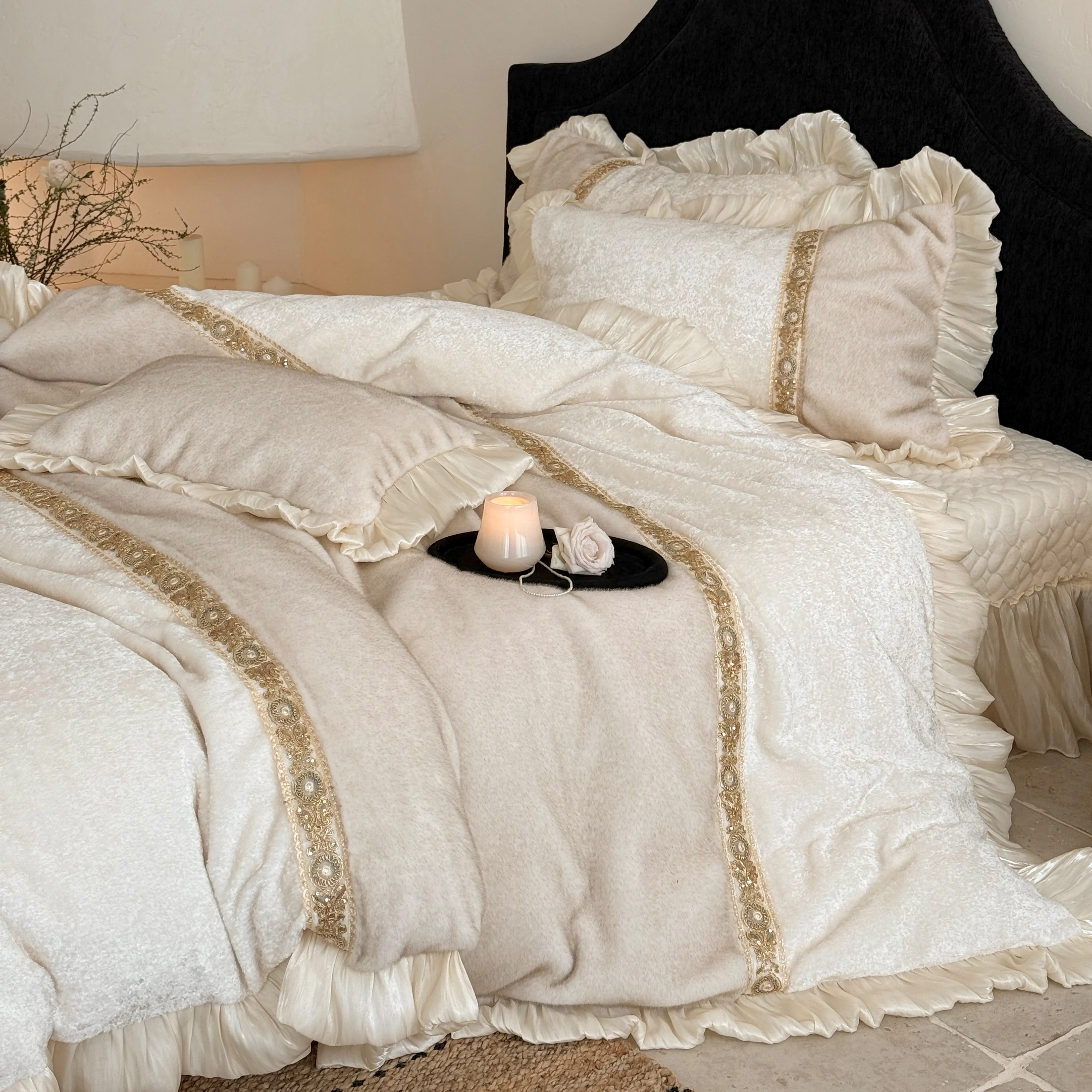 Soft Touch Princess Minky 260g Full-Matte Milk Velvet Plush Duvet Cover Set04 Soft Touch Princess Minky 260g Full Matte Milk Velvet Plush Duvet Cover Set04