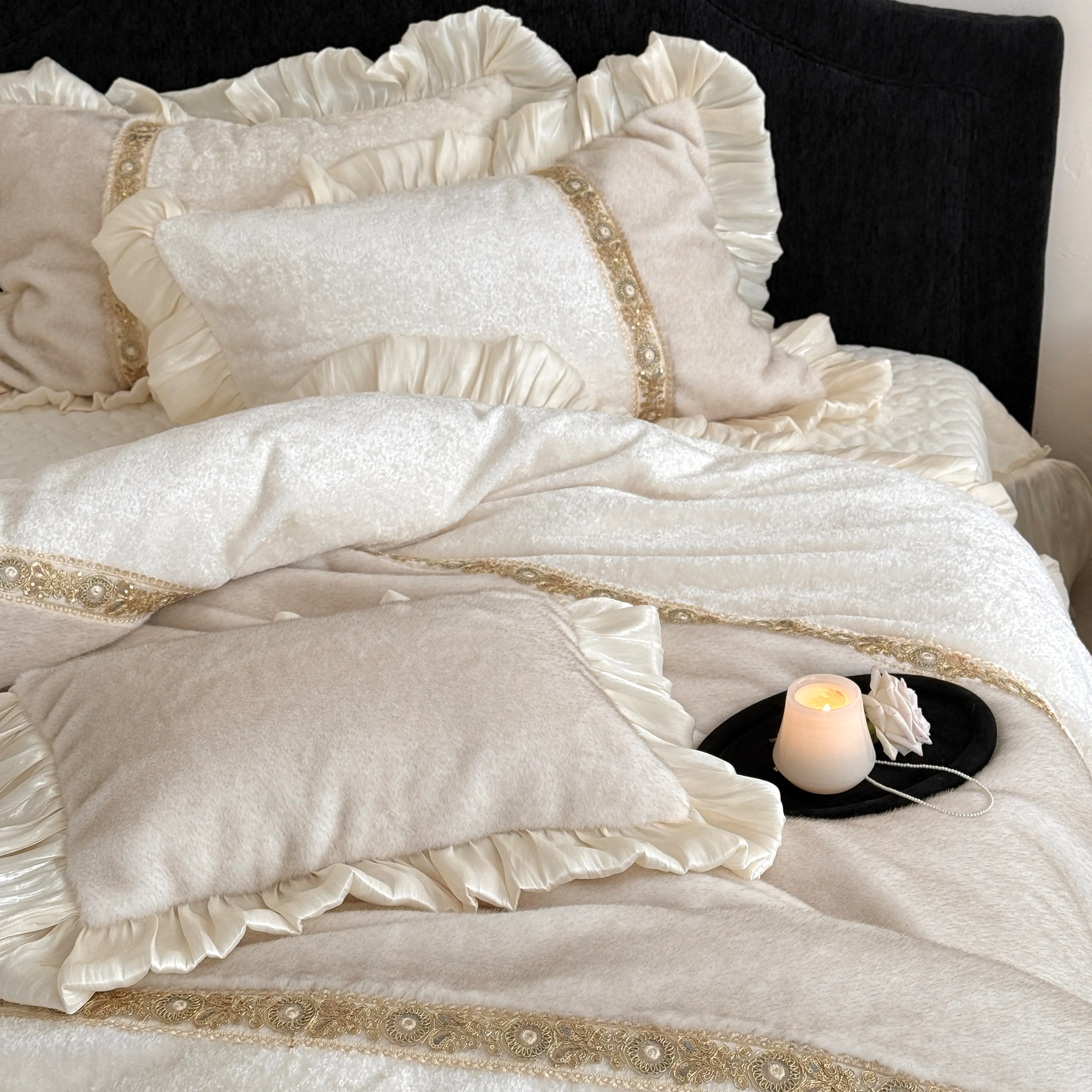 Soft Touch Princess Minky 260g Full-Matte Milk Velvet Plush Duvet Cover Set07 Soft Touch Princess Minky 260g Full Matte Milk Velvet Plush Duvet Cover Set07