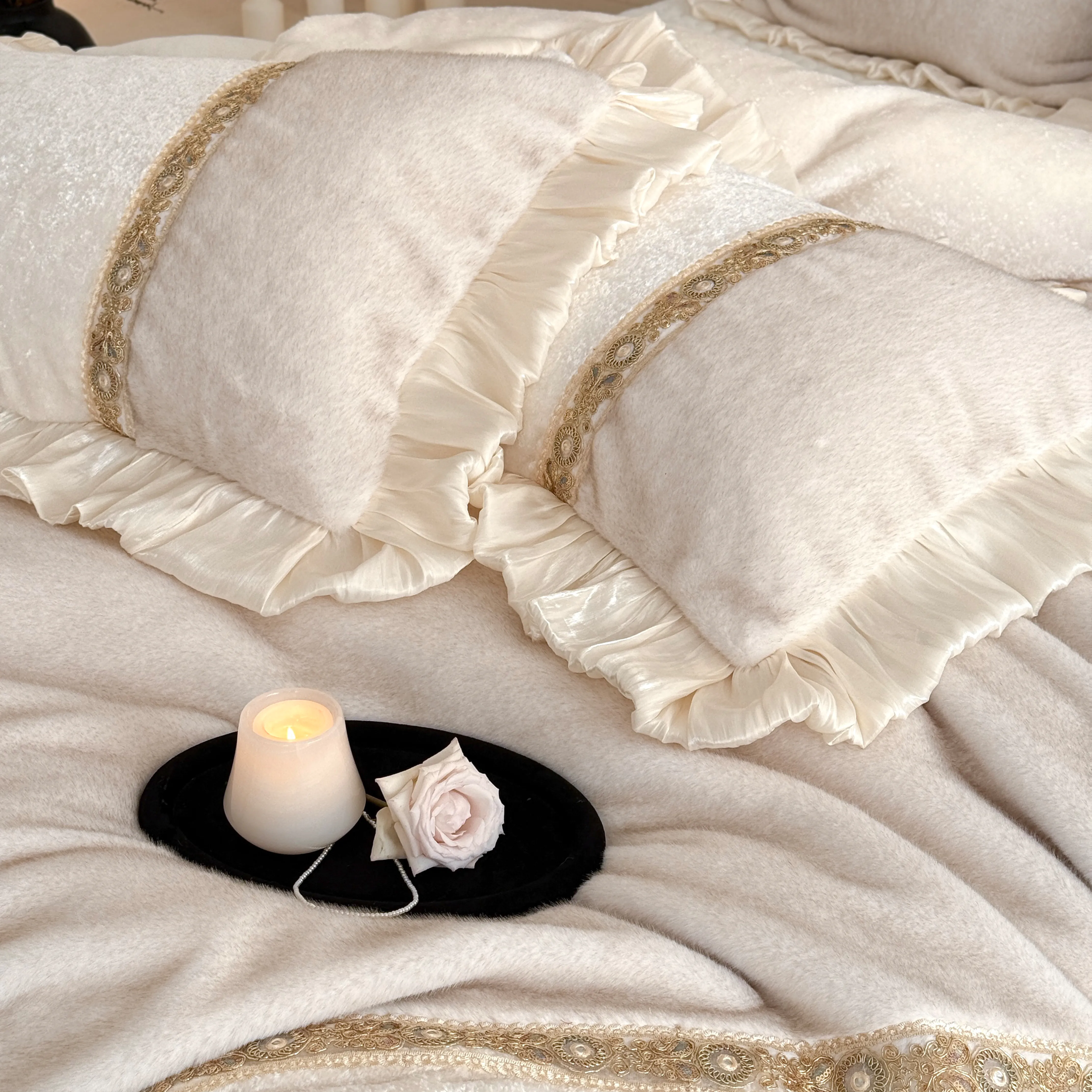 Soft Touch Princess Minky 260g Full-Matte Milk Velvet Plush Duvet Cover Set08 Soft Touch Princess Minky 260g Full Matte Milk Velvet Plush Duvet Cover Set08