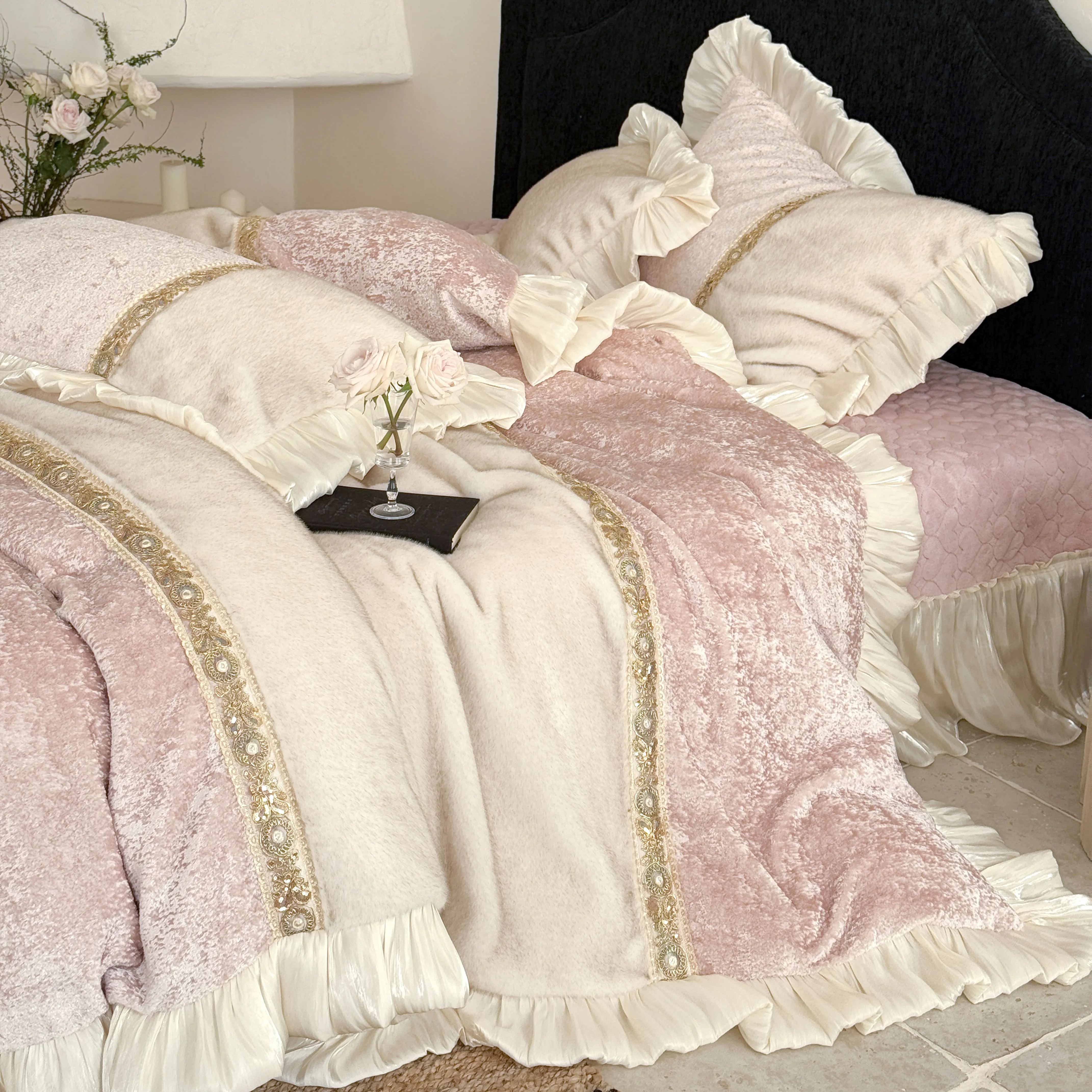 Soft Touch Princess Minky 260g Full-Matte Milk Velvet Plush Duvet Cover Set10 Soft Touch Princess Minky 260g Full Matte Milk Velvet Plush Duvet Cover Set10