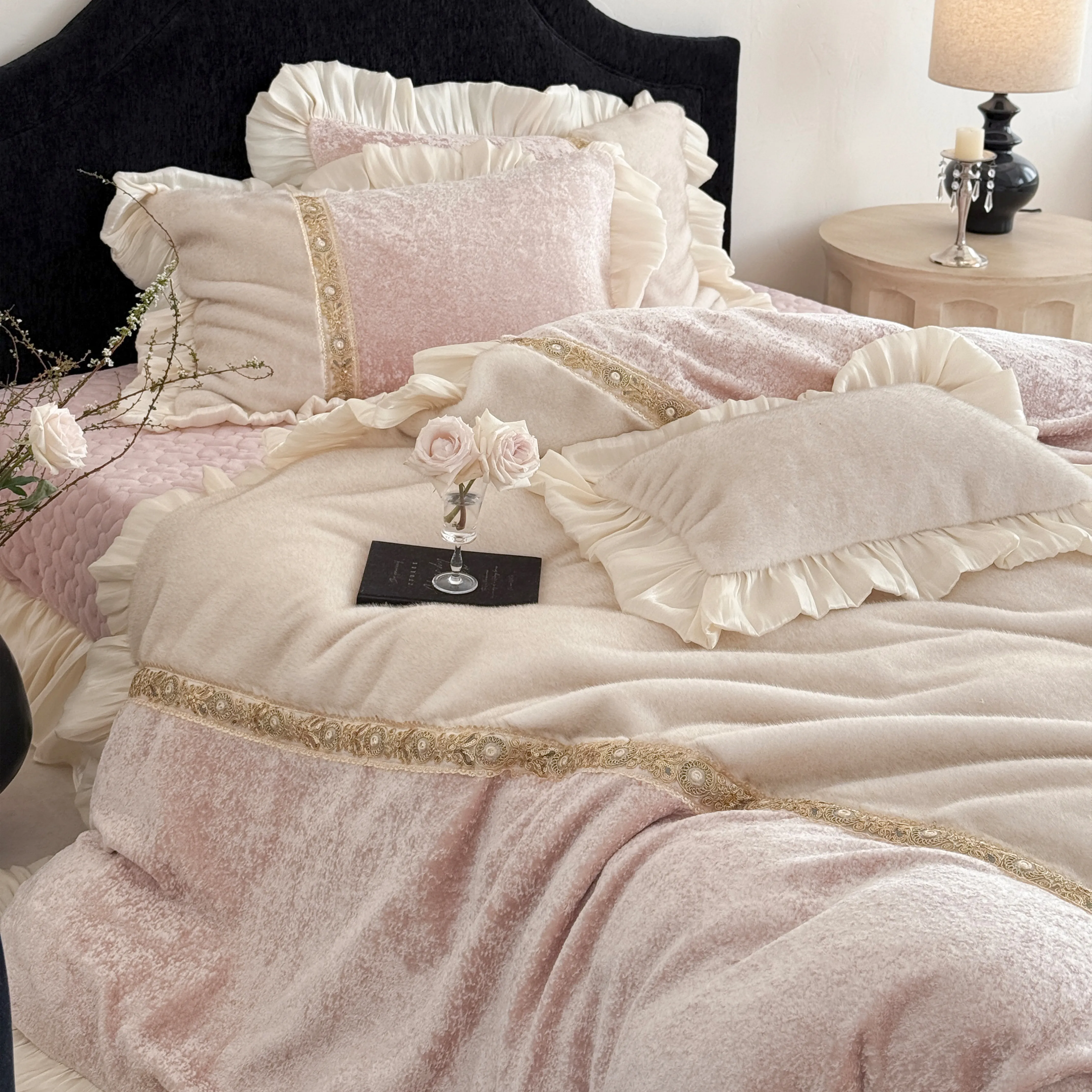 Soft Touch Princess Minky 260g Full-Matte Milk Velvet Plush Duvet Cover Set11 Soft Touch Princess Minky 260g Full Matte Milk Velvet Plush Duvet Cover Set11