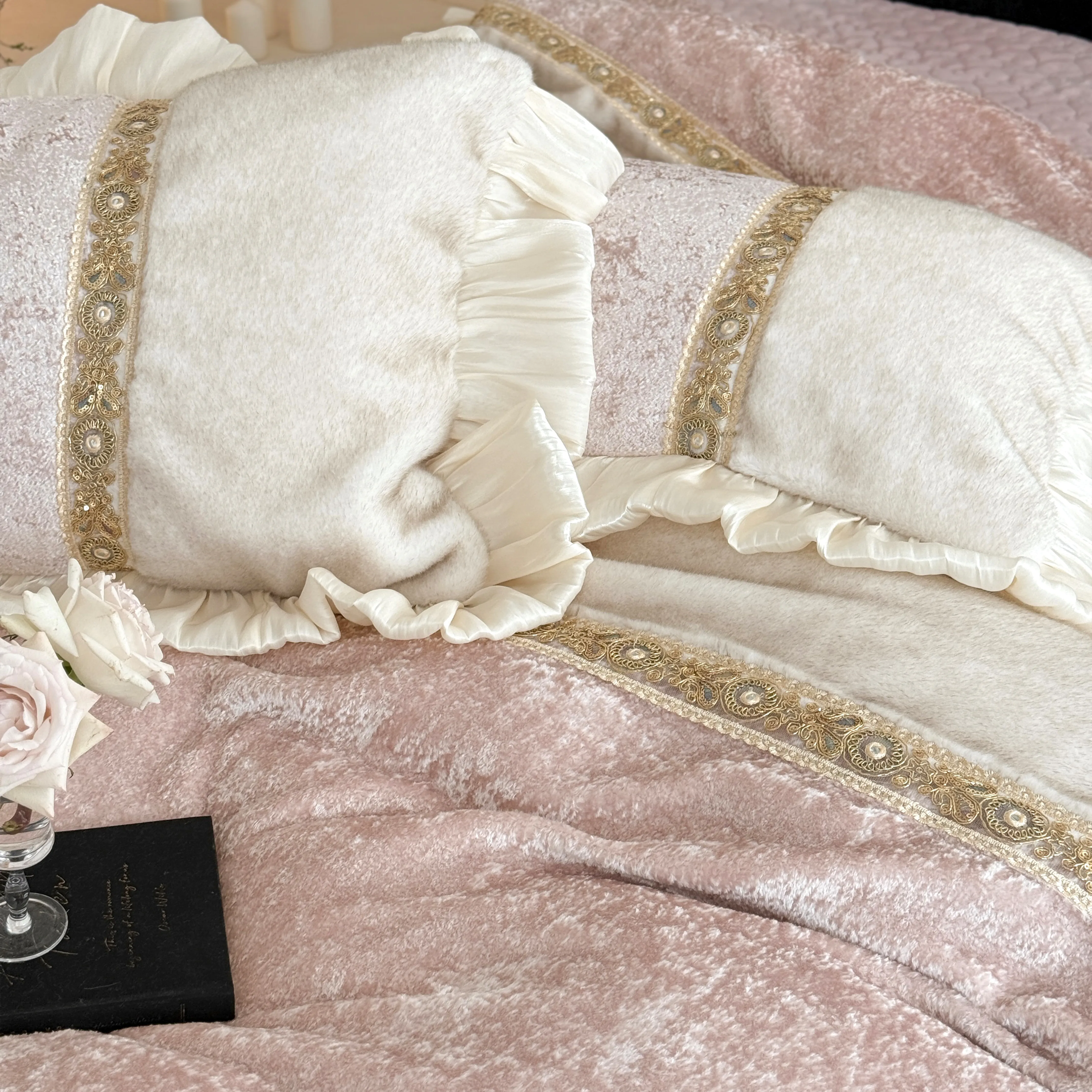 Soft Touch Princess Minky 260g Full-Matte Milk Velvet Plush Duvet Cover Set14 Soft Touch Princess Minky 260g Full Matte Milk Velvet Plush Duvet Cover Set14
