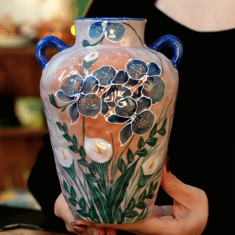 Vintage-Jingdezhen-Hand-Painted-Calla-Lily-Underglaze-Ceramic-Flower-Vase03.webp