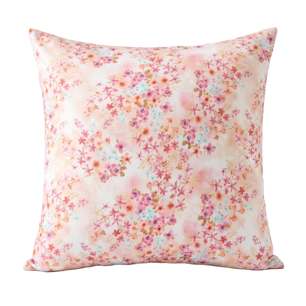 Delicate Country Style Botanical Ditsy Floral Print Square Cushion Cover