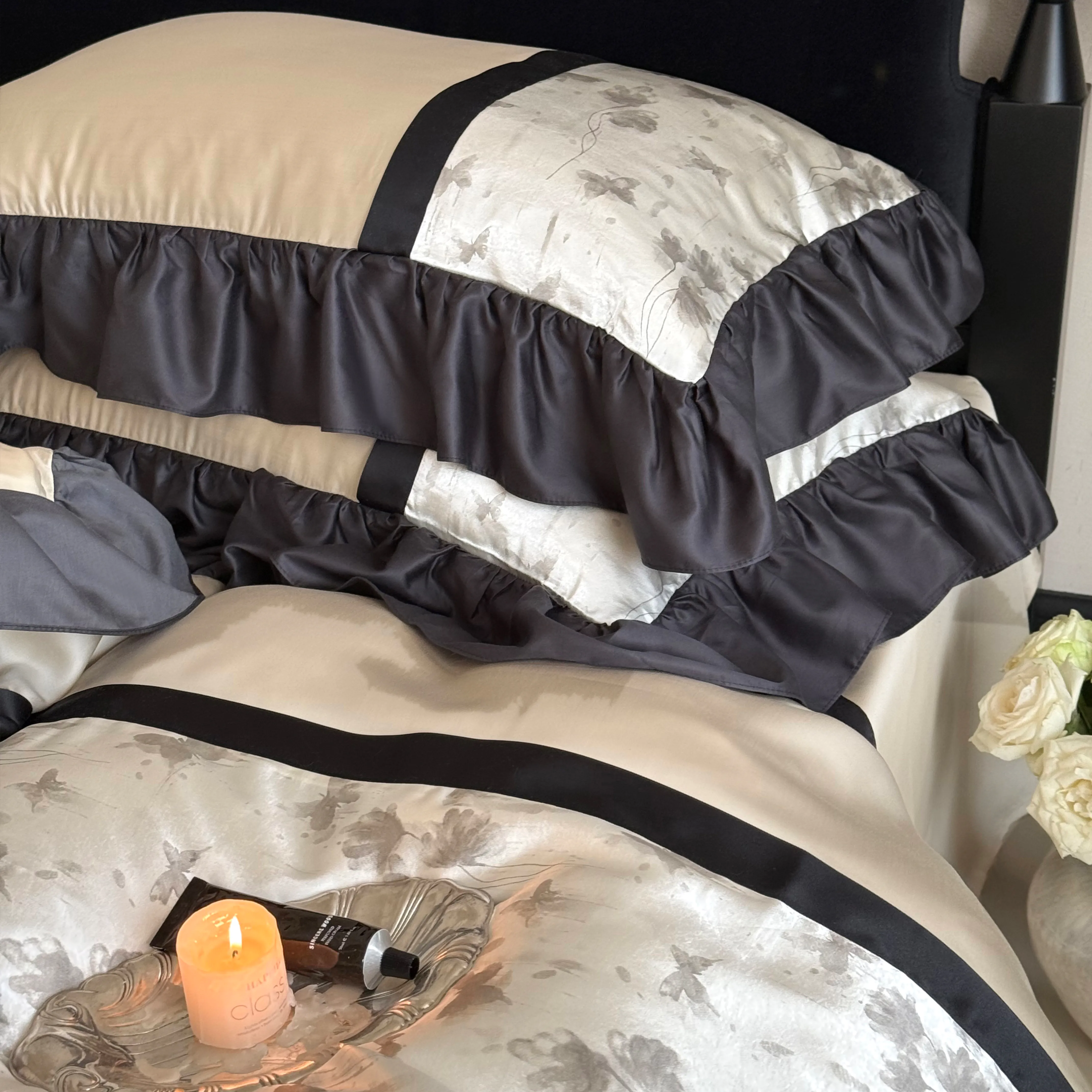 Modern Farmhouse Butterfly Floral Print Brushed Cotton 4-Piece Bedding Set10 Modern Farmhouse Butterfly Floral Print Brushed Cotton 4 Piece Bedding Set10